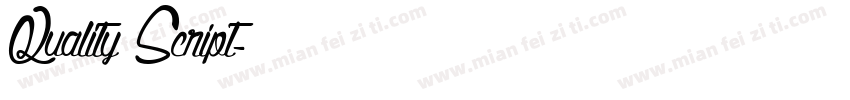 Quality Script字体转换